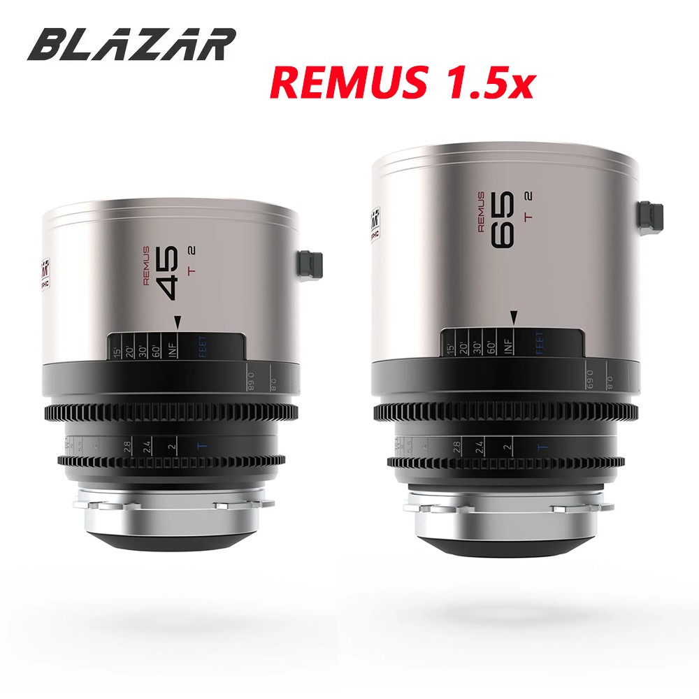 BLAZAR REMUS 1.5x 45mm 50mm 65mm T2.0 Anamorphic Cinema Lens Canon