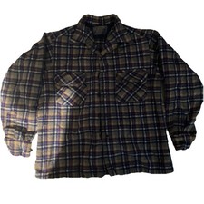 Vintage Pendleton 100% Virgin Wool Plaid Shirt Made In USA Boys Large