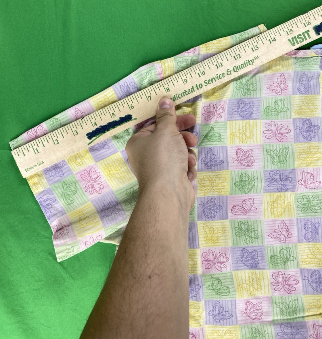 Medium Multi-Colored Checkered Butterfly Pattern … - image 6