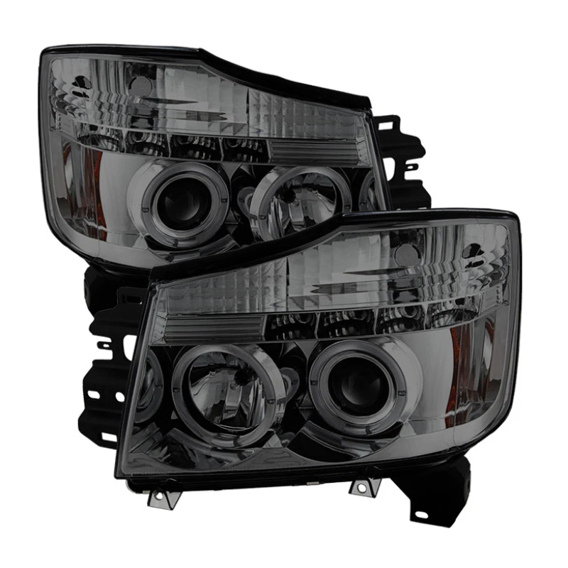 Faros proyectores LED halo Spyder para Nissan Titan 04-14/Armada 04-07 Foto 2 de 4