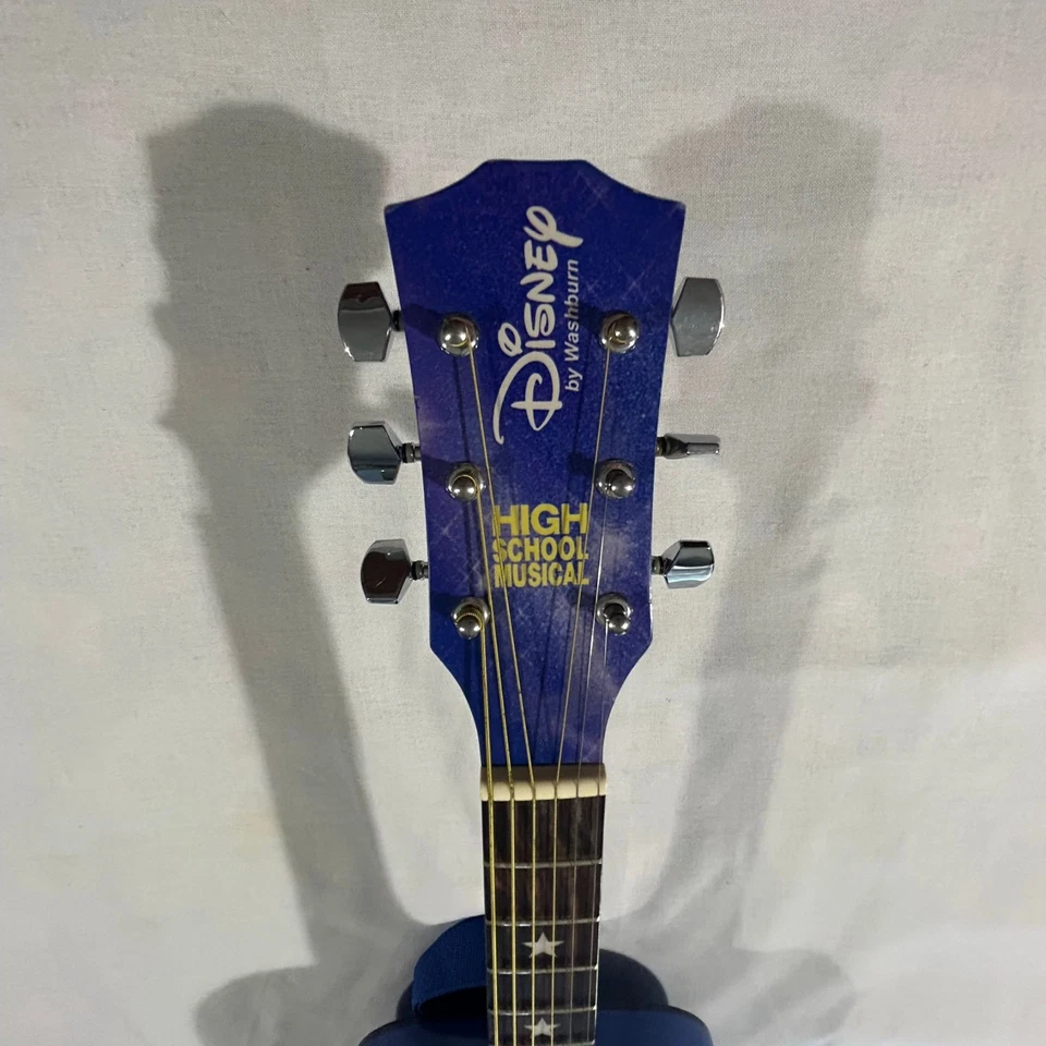 High School Musical Acoustic Guitar by Washburn Disney with Strap - image 4 of 4