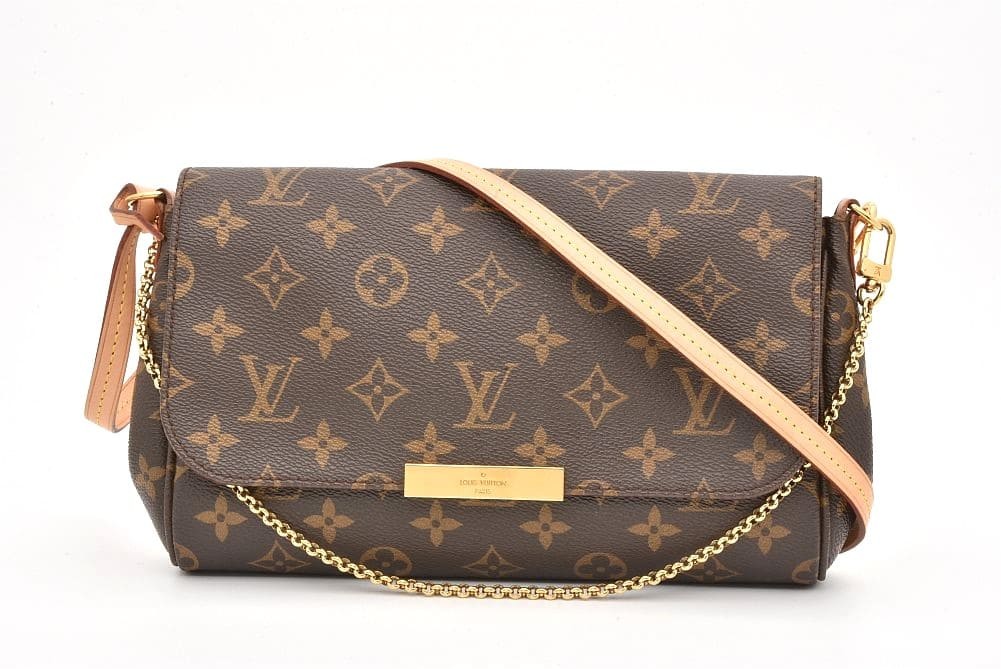 LOUIS VUITTON Favorite MM M40718 Monogram Handbag Shoulder Clutch Bag #079