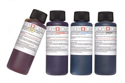 Lebensmitteltinte 4x100ml Set Schwarz, Gelb, Magenta, Cyan für CanonDrucker, ...