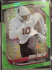 2025 Panini Prizm - Josh Sweat #4 Neon Green Pulsar Prizm