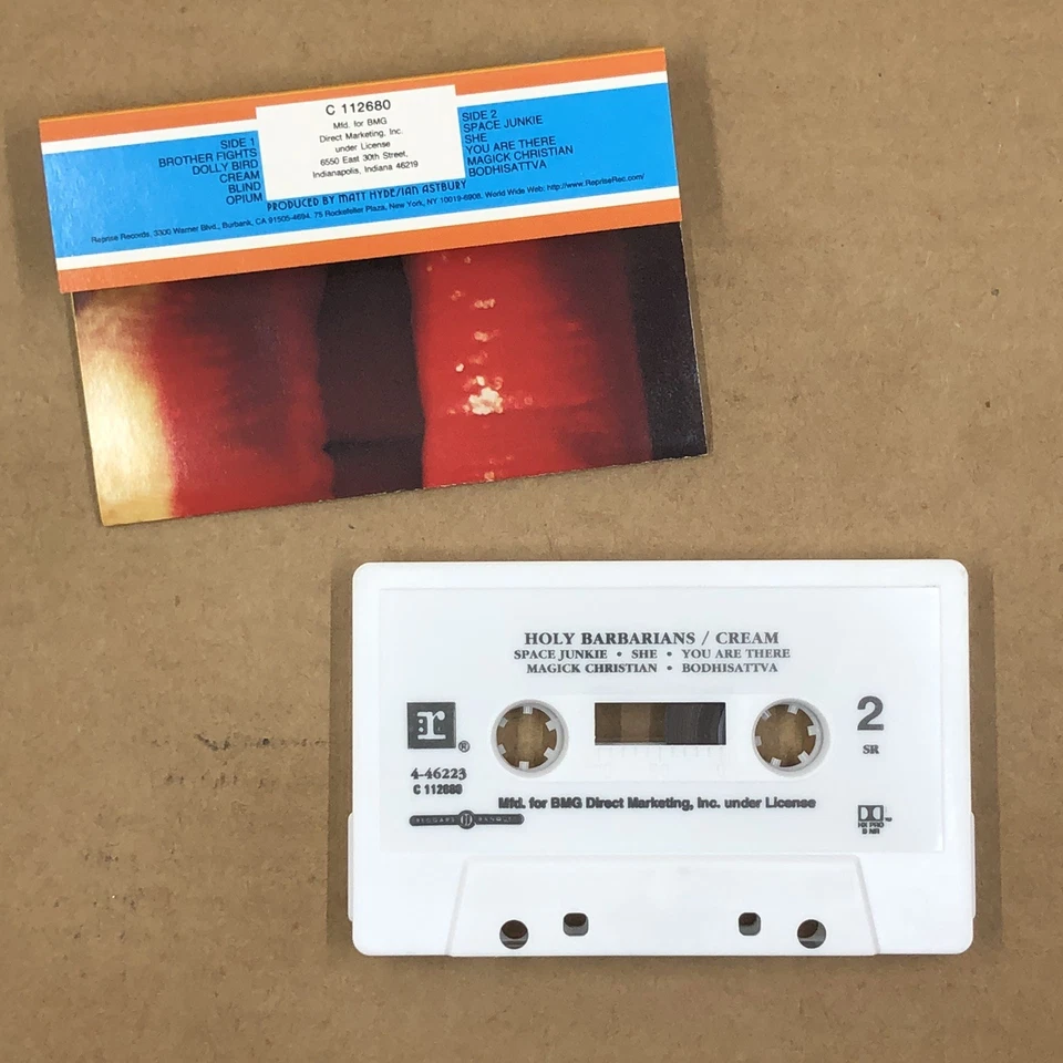 HOLY BARBARIANS Cassette Tape 90s Rock Alt CREAM IAN ASTBURY THE CULT Foto 3 de 4