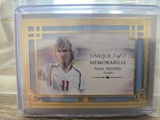 2025 Futera Unique Pavel Nedved 1/1 Gold Frame Memorabilia Lazio Game Used