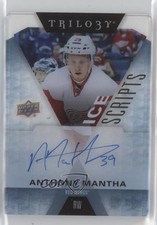 2016-17 Upper Deck Trilogy Ice Scripts Anthony Mantha #IS-AM Auto 01qm