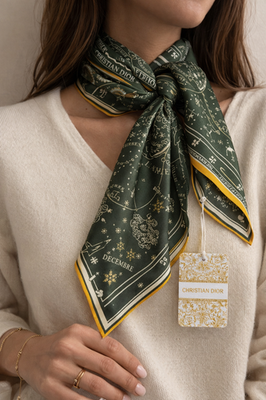Christian Dior Holiday 2022 Limited Edition Silk Scarf | eBay