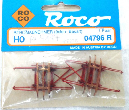 Roco 04796 R pantógrafo austriaco Diseño rojo 1 par | Condition: Neu