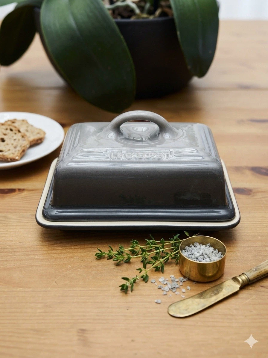 Le Creuset Stoneware Butter Dish - Flint Grey - Brand New & Boxed
Opens in a new window or tab