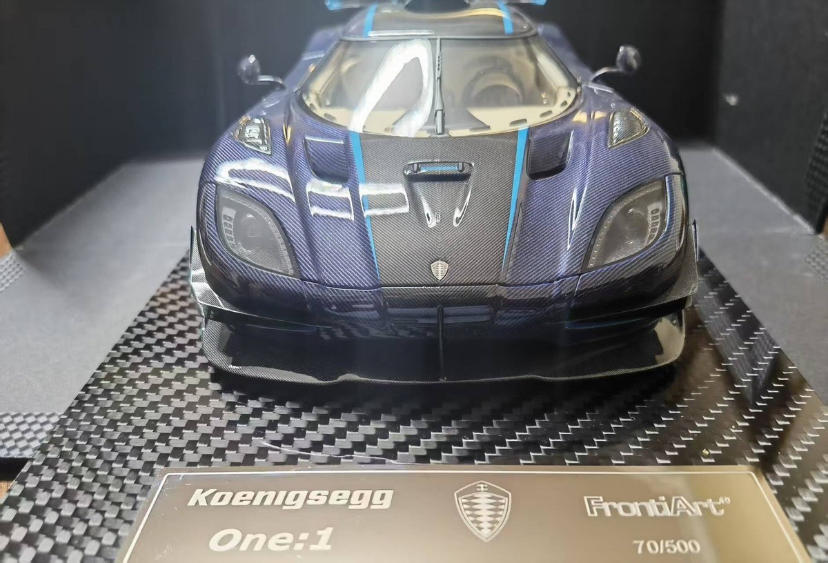 FrontiArt FA 1/18 Koenigsegg One:1 Blue Carbon | eBay