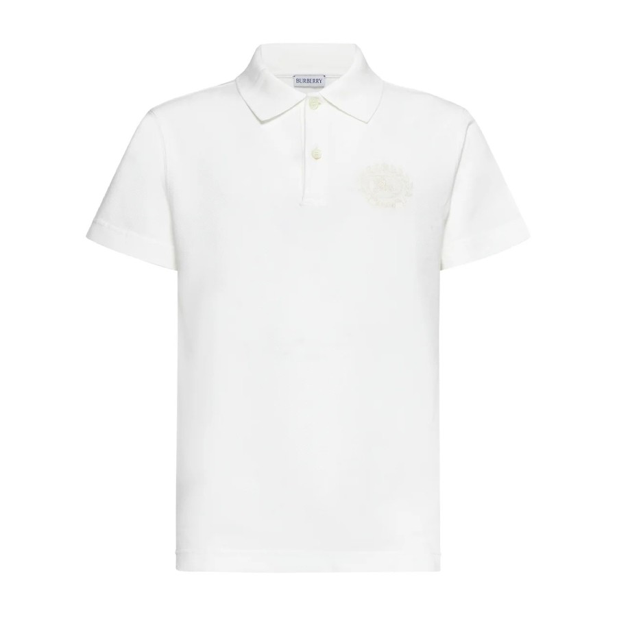 Burberry EKD Pique Weave Cotton Polo Shirt, Size Small