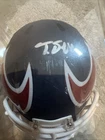 Tank Dell Autographed Signed Houston Texans Mini Helmet JSA