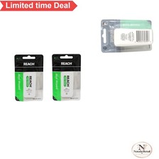 Waxed Dental Floss Mint 200 Yard Multi-Filament Nylon Plaque Removal Twin Pack
