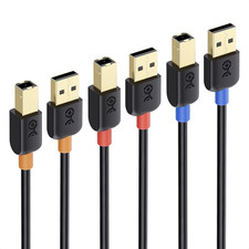 Cable Matters 3-Pack USB Printer Cable - 6Ft, USB a to B Cable, Compatible with