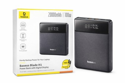Baseus Blade H1 Power Bank 20000mAh 100W Digital Display USB-C USB-A