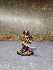 Hand Painted Reaper Bones Female Tiefling Demon Warrior Miniature