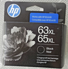 HP 63XL/65XL Black Ink Cartridge Factory Sealed NIB Exp Jan 2028