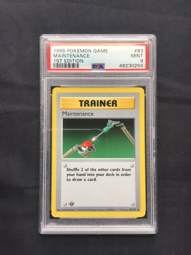 Maintenance (1st Edition) graded PSA 9 for sale on eBay