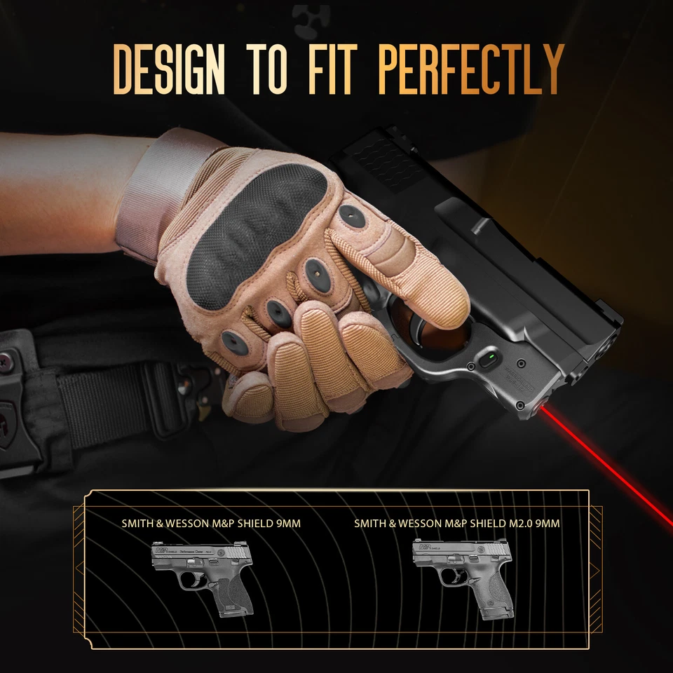 Red Laser Sight Tailored Fit M&P Shield 9mm/.40 Pistol (Not Fit M&P Shield Plus) - Image 3 of 4