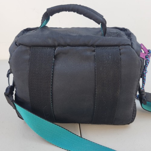 Samsonite World Sport Padded Camera Bag Teal Purple Black Strap Retro 90's #70 - Picture 4 of 15