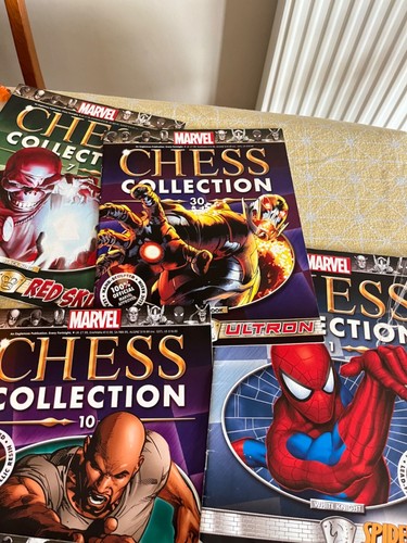 MARVEL CHESS FIGURES JOB LOT 18 PIECES 11 MAGAZINES - Picture 16 of 17