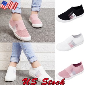 US-Women-Ladies-Mesh-Flat-Shoes-Breathable-Casual-Sneakers-Sports-Running-Shoes