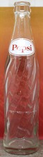 1966 Pepsi Glass Bottle 10 Fluid Ounce Oval Label (C) Pepsi-Cola