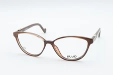 LIU JO LJ2618 210 Brown 53-15-135 Cat Eye Style Eyeglass Frames Flex Hinges PT74