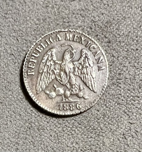 1886 GoR Mexico 5 Centavos - 第 1/2 張圖片