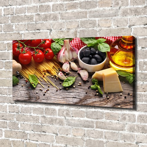Tulup Image Sur Toile Tableau Imprimé 140x70cm - Cuisine Italienne
