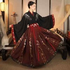 Chinese Traditional Hanfu Costume Woman Ancient Han Dynasty Dress Dance Wear