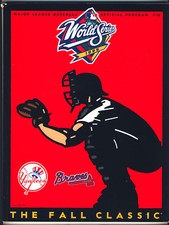 1999 World Series Programme MLB Atlanta Braves vs New York Yankees