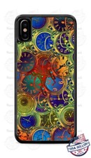 Funda de teléfono con distorsión de paso de tiempo de reloj para iPhone 11Pro Samsung LG Google 4