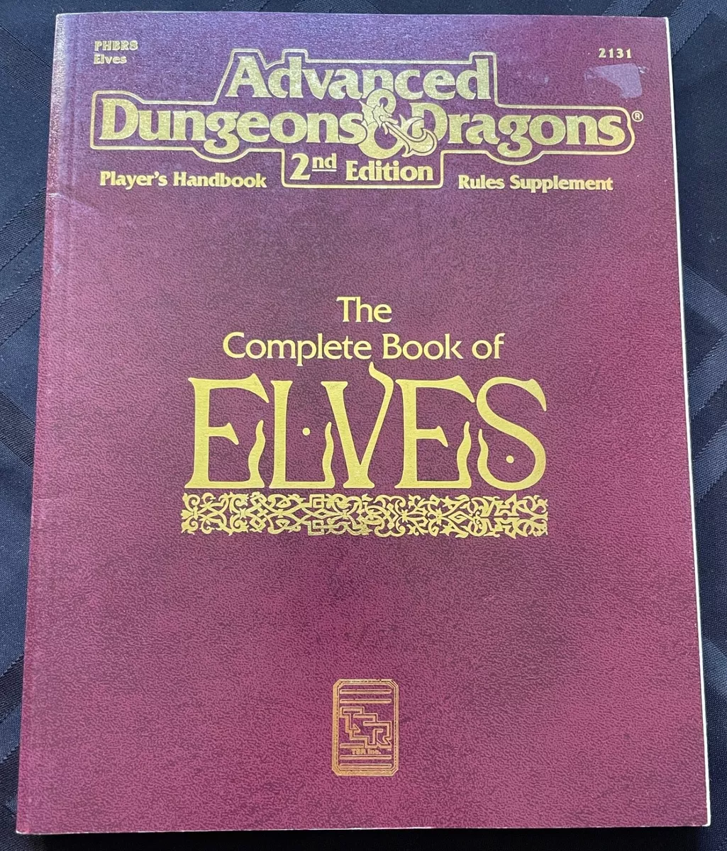 2nd AD&D: The Complete Book of Elves 