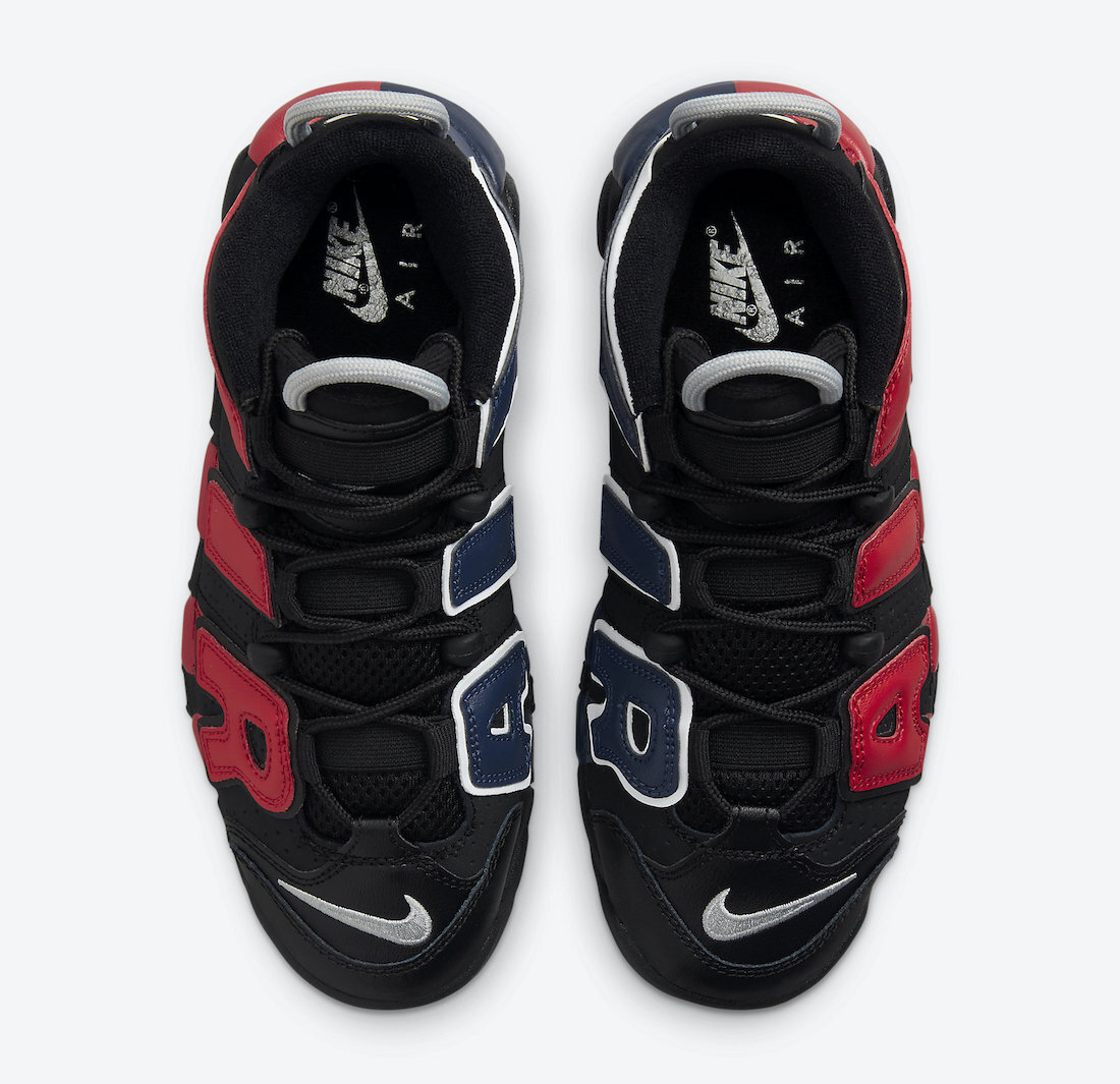 Nike Air More Uptempo 96 Split Black Red Blue Pippen DJ4400