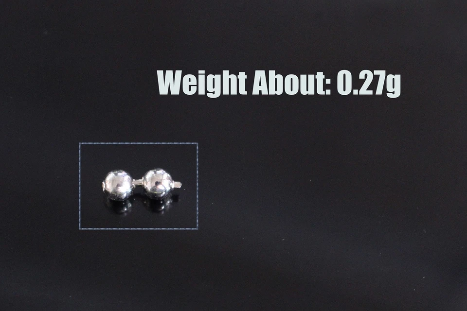 Cadena de cuentas de acero para atar moscas de 3 m ojos de 4 mm materiales para atar cuentas de pesca con mosca Foto 3 de 3