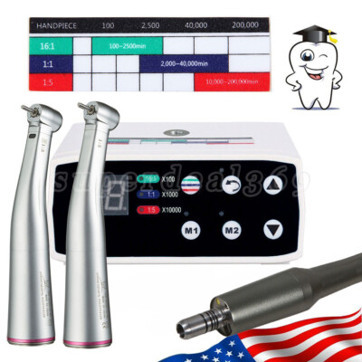 Dental Brushless LED Electric Micro Motor/ 1:5 Increasing Handpiece NSK type SA