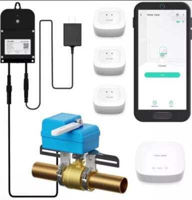 YoLink DIY Automatic Water Leak Detection & Shut-Off Starter Kit, Valve Operator