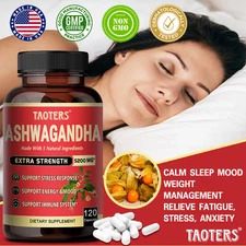 Ashwagandha - Energy Booster*Immunity*Mood Calm Support - 120 Capsules