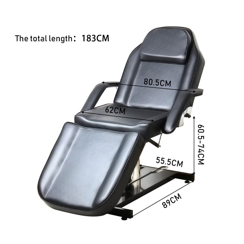 Hydraulic Massage Table Beauty Bed Therapy Waxing Tattoo Recliner