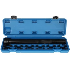 With 12 SAE & Metric Crowfoot Adapters Inner Tie Rod Removal Auto Tool Kit 13pc