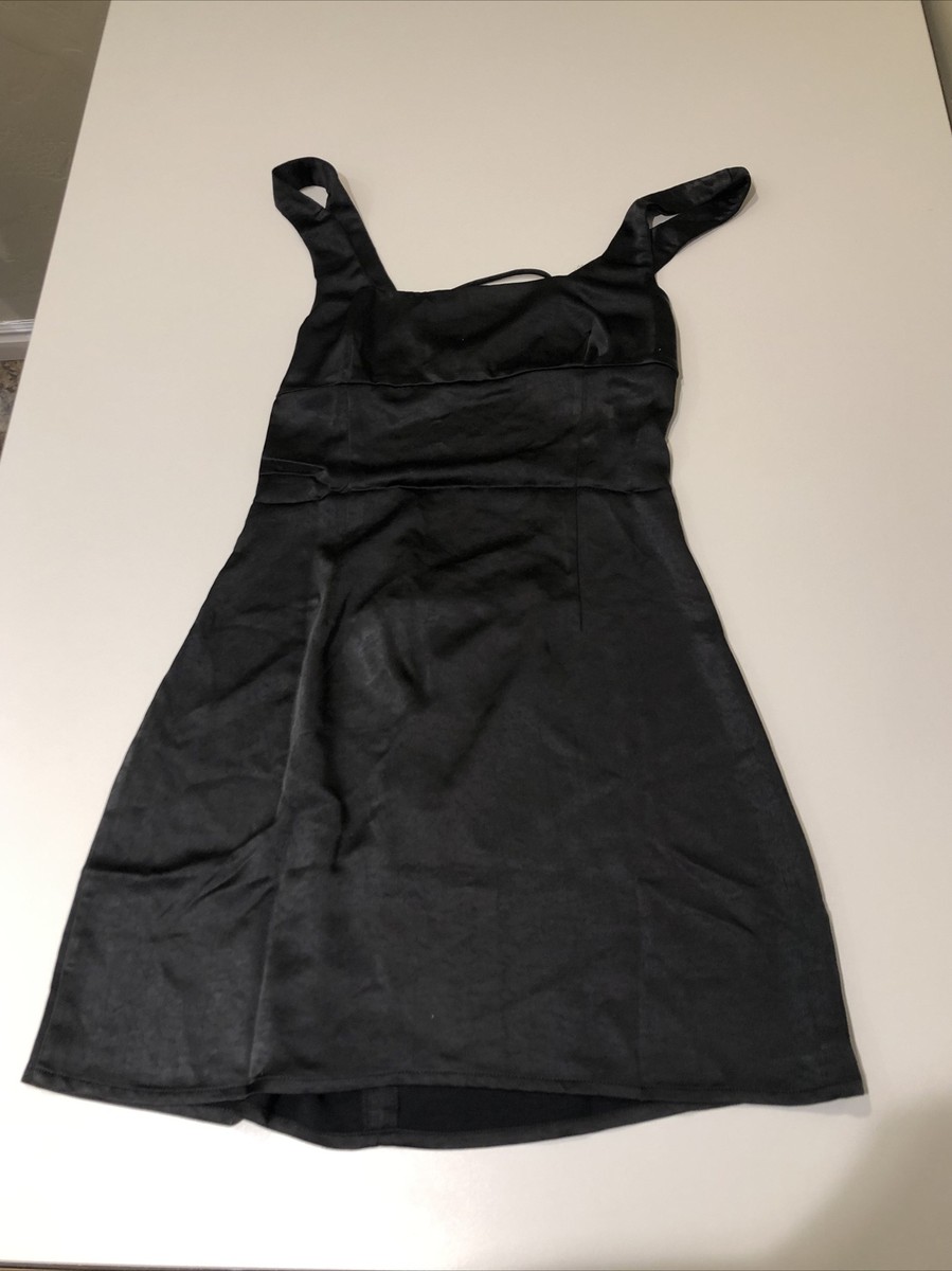 Princess Polly COBIE MINI DRESS BLACK Size 8