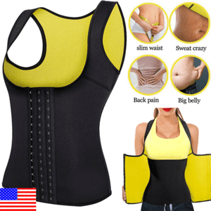 Men Neoprene Cami Hot Sweating Shapers Gym Women Sauna Sweat Thermal Belt Girdle