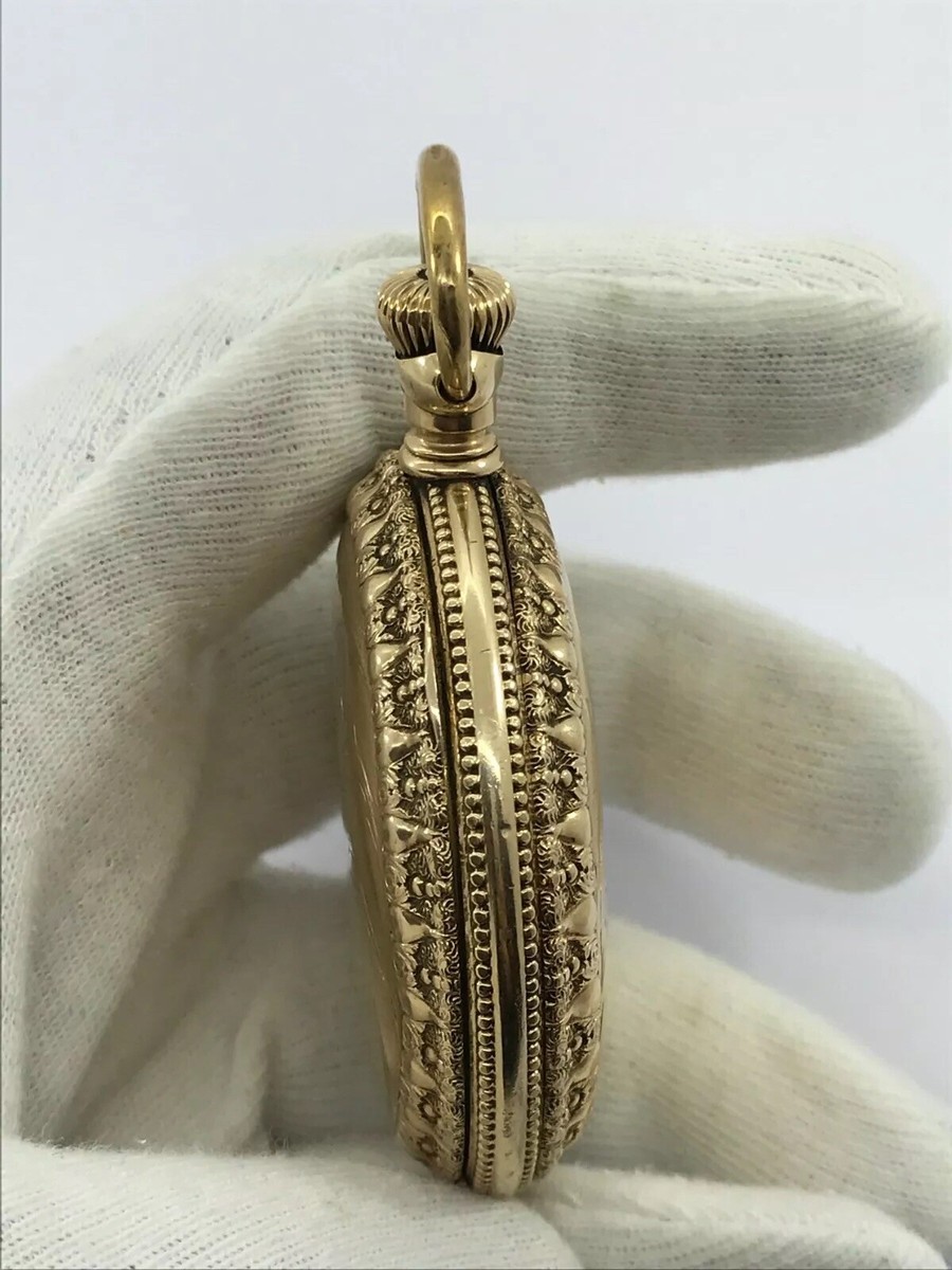 HAMILTON LANCASTER POCKET WATCH MANUAL 17JEWELS GOLD PLATED 3