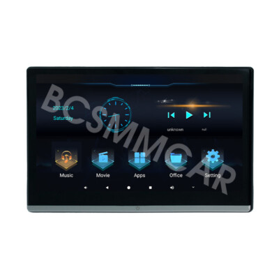 13.3in HD Touch Screen Car Rear Headrest Monitor 4+64G Player BT Audio WIFI FM