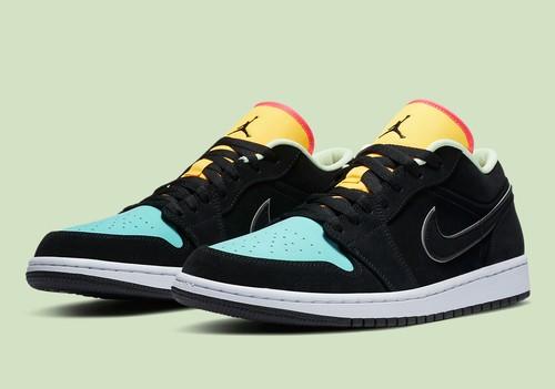 NIKE SAMPLE AIR JORDAN 1 LOW NEON/MULTICOLOR [CK3022 013] US MEN SZ 9 | eBay