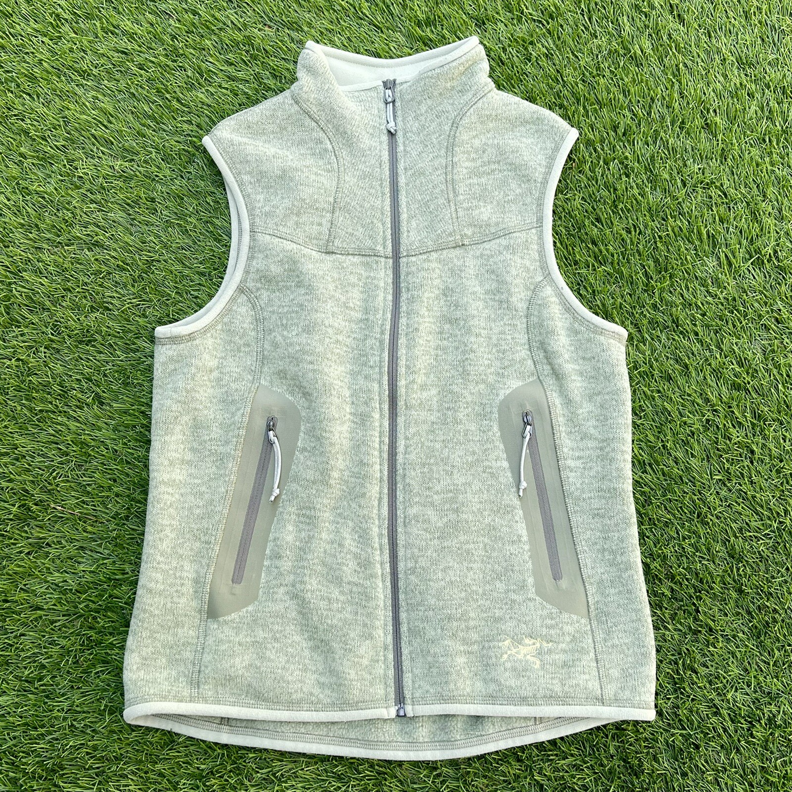 ARC'TERYX Arcteryx Gilet in Pile Donna Covert Full Zip Polartec Verde Chiaro Piccolo