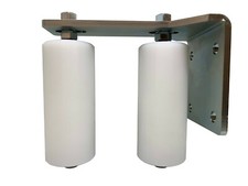 Slide Gate Guide Roller 6" Adjustable Reversible Rear Post Mount Bracket NEW