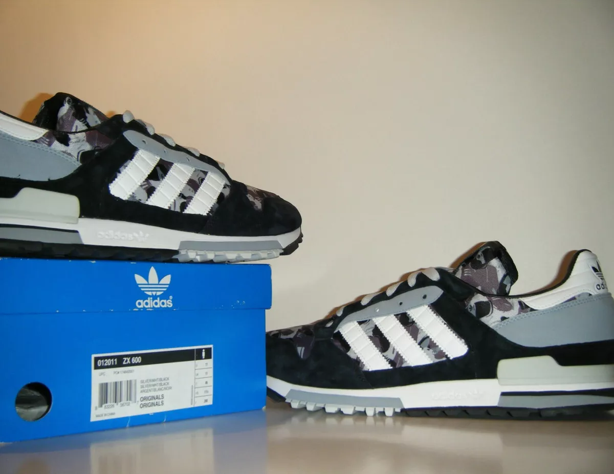 OG 2007 Adidas Originals ZX 600 Camo Pack Sz. 11.5 Black White Trainer | eBay